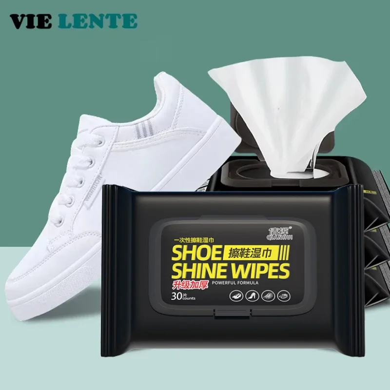 Shoe Cleaner - 12-60 Stuks Wegwerp Schoenen Schone Doekjes